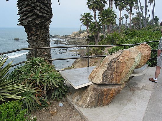 Bench art, Heisler Park, Laguna Beach, Orange County, California