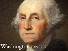 George Washington at the White House running on Drupal