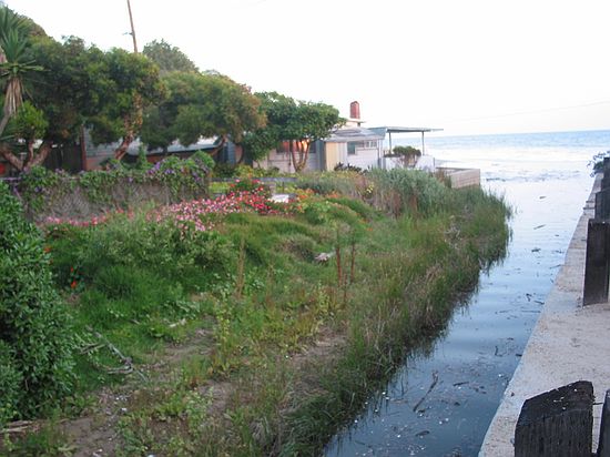 The canal at Crystal Cove State Park, Laguna Beach