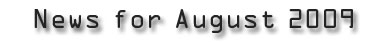 News for July, 2009