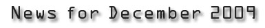 News for December 2009